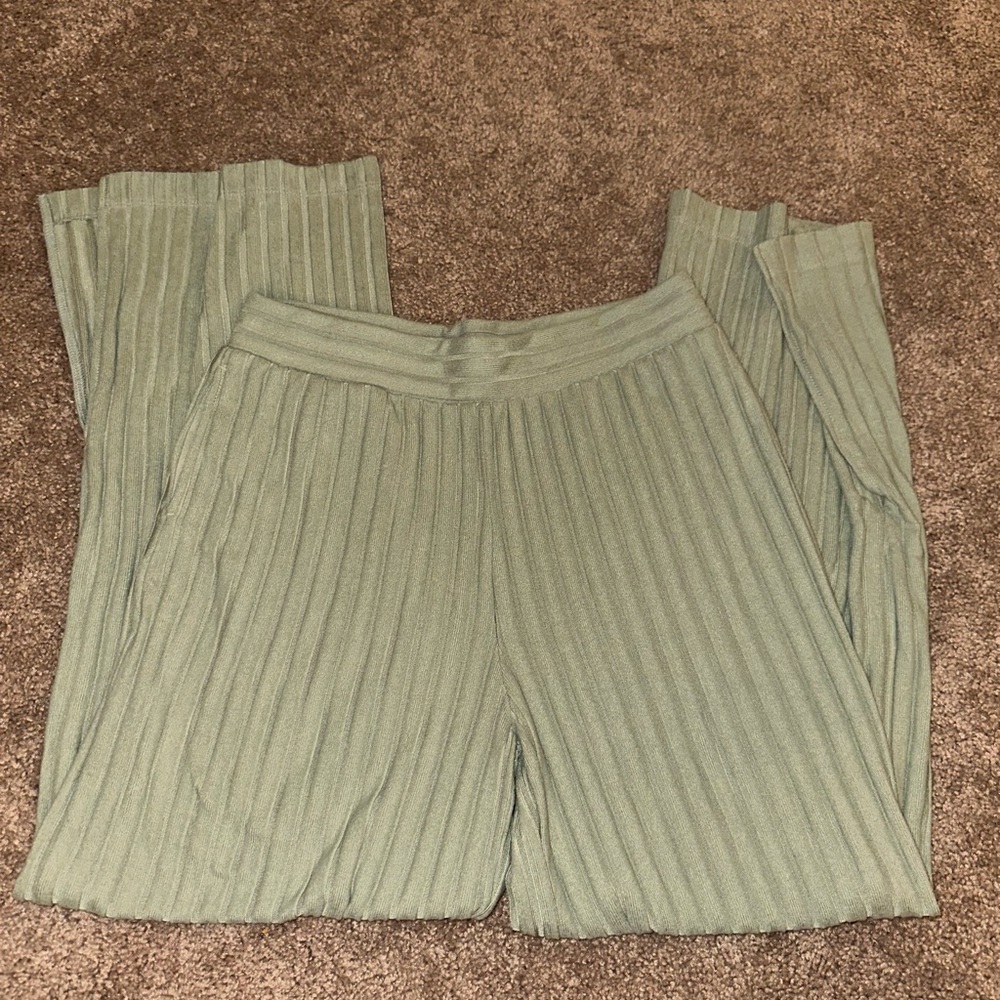Sage Green Flowy Pants